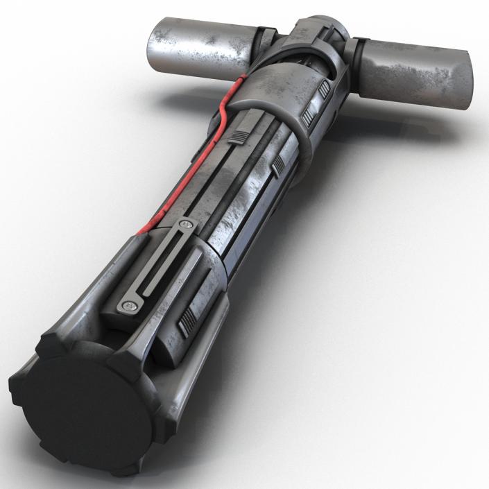 Kylo Ren Lightsaber Used 3D model