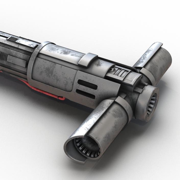 Kylo Ren Lightsaber Used 3D model