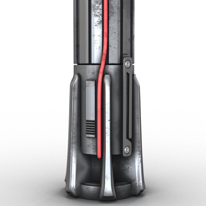 Kylo Ren Lightsaber Used 3D model