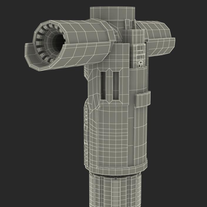 Kylo Ren Lightsaber Used 3D model