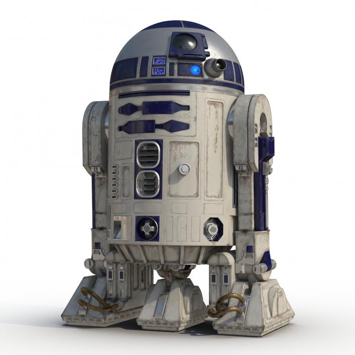 R2 D2 Rigged 3D