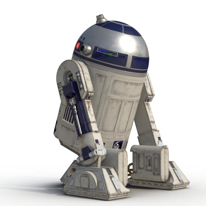 R2 D2 Rigged 3D