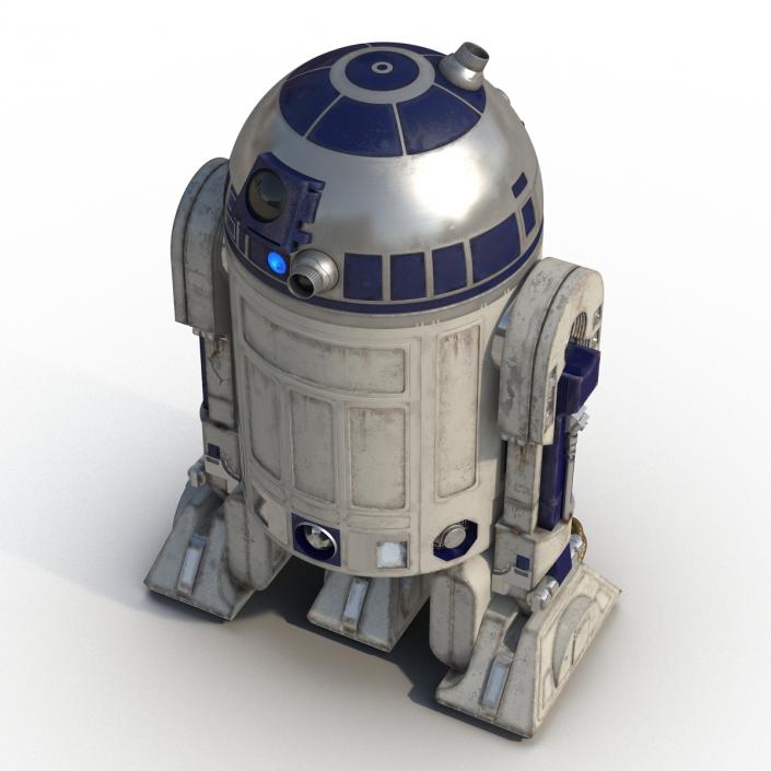 R2 D2 Rigged 3D