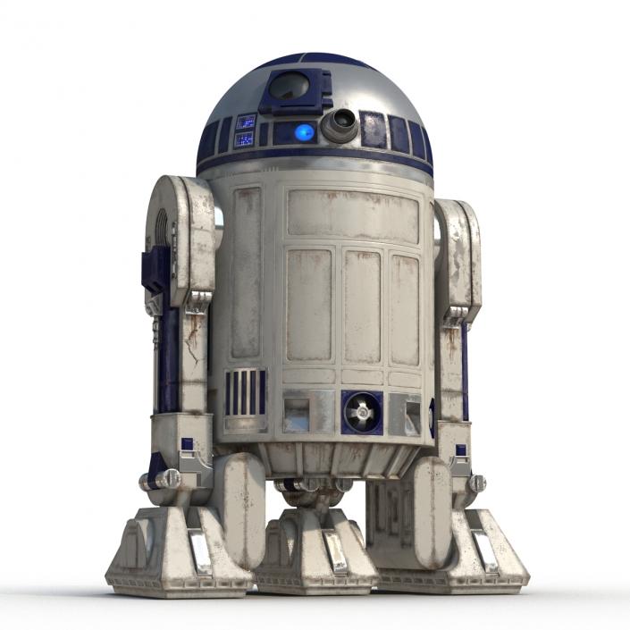 R2 D2 Rigged 3D