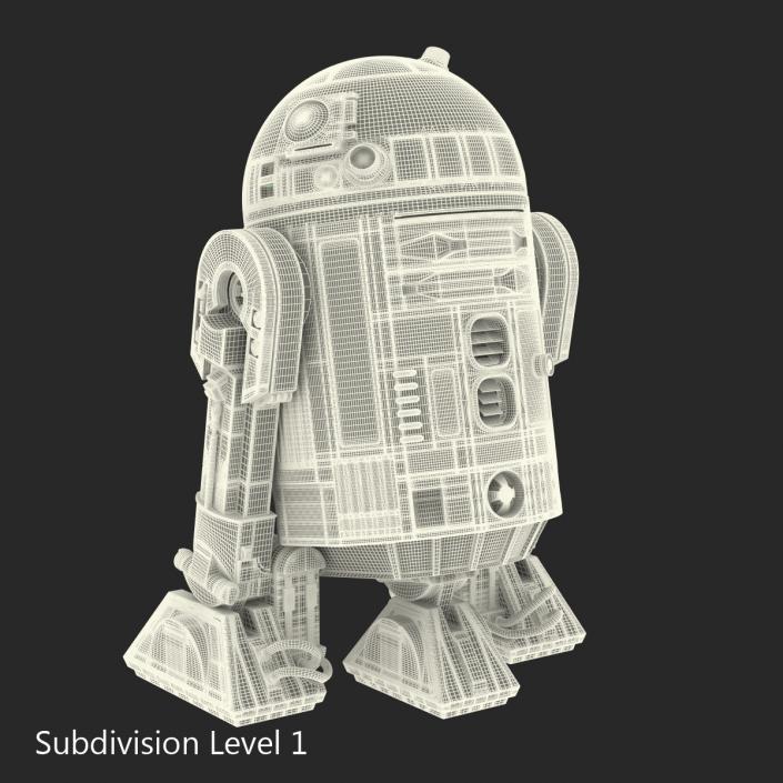 R2 D2 Rigged 3D