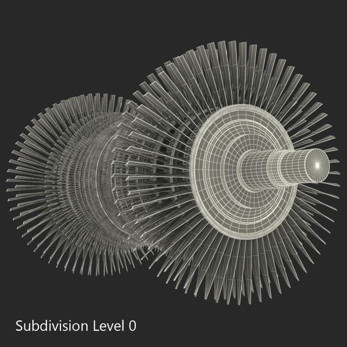 3D Steam Turbine model