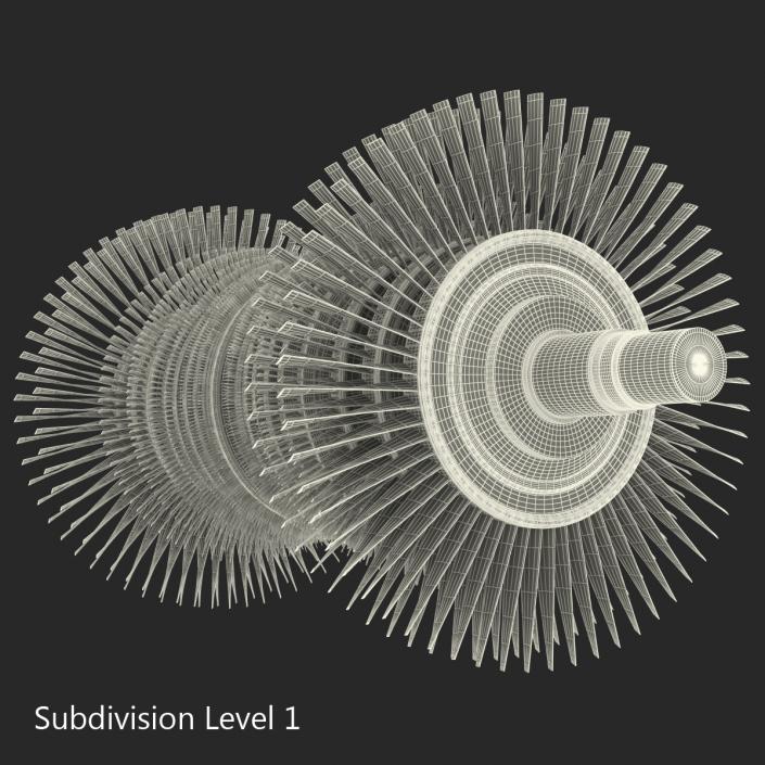 3D Steam Turbine model