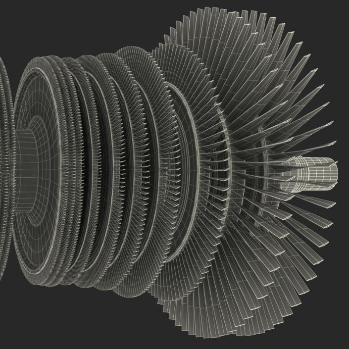 3D Steam Turbine model