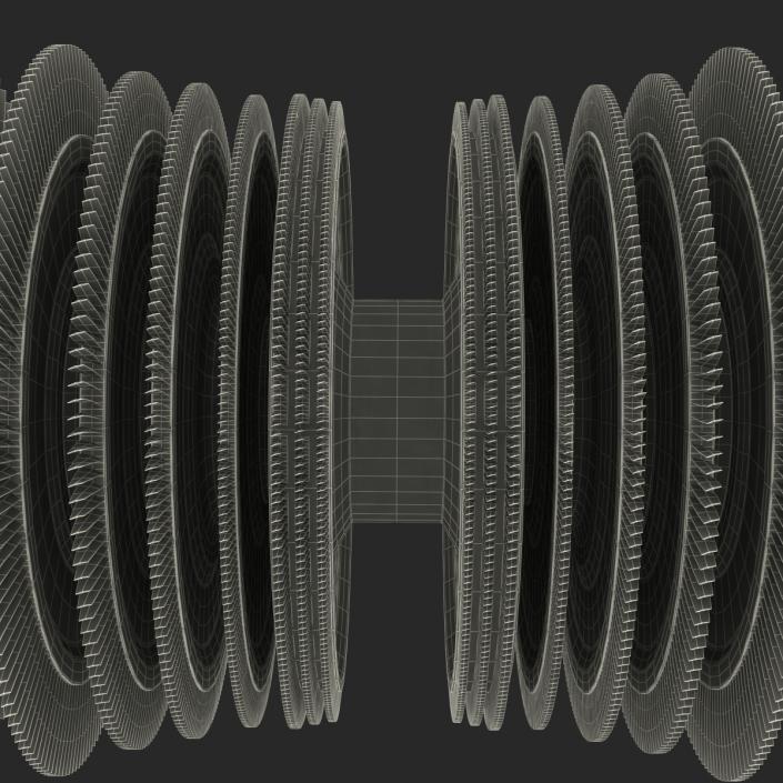 3D Steam Turbine model