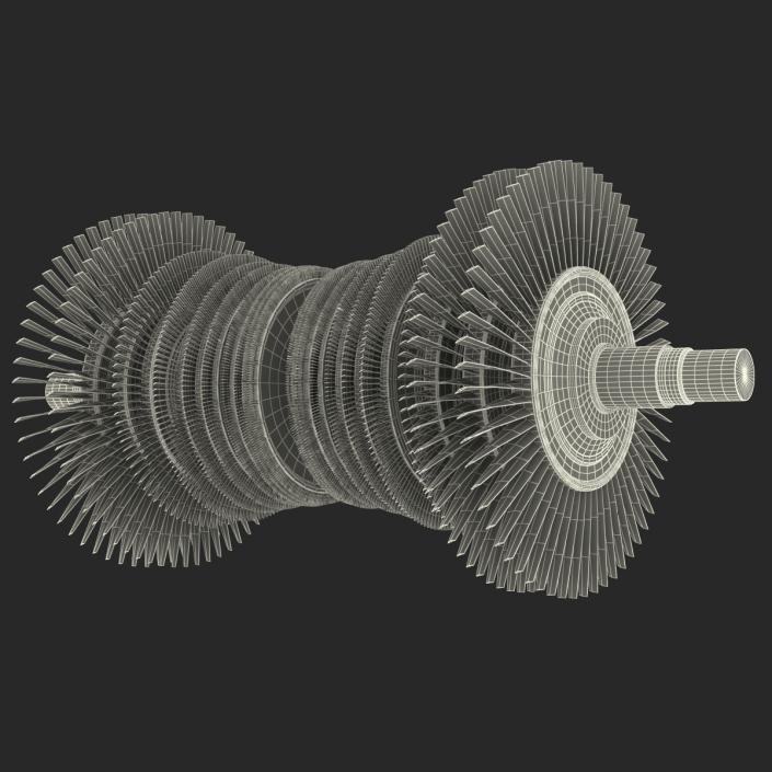 3D Steam Turbine model