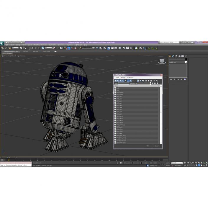 3D model Star Wars Character R2 D2