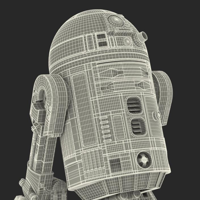 3D model Star Wars Character R2 D2