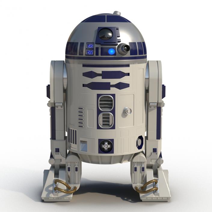 Star Wars Character R2 D2 Rigged 3D