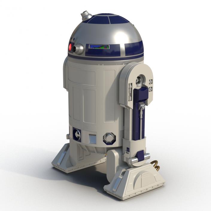 Star Wars Character R2 D2 Rigged 3D