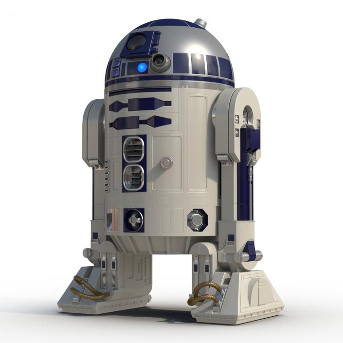 Star Wars Character R2 D2 Rigged 3D