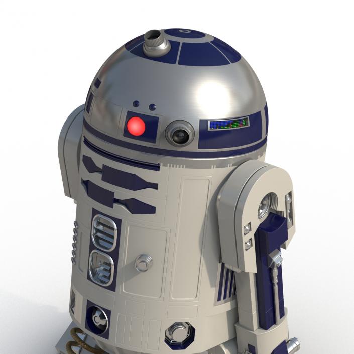 Star Wars Character R2 D2 Rigged 3D