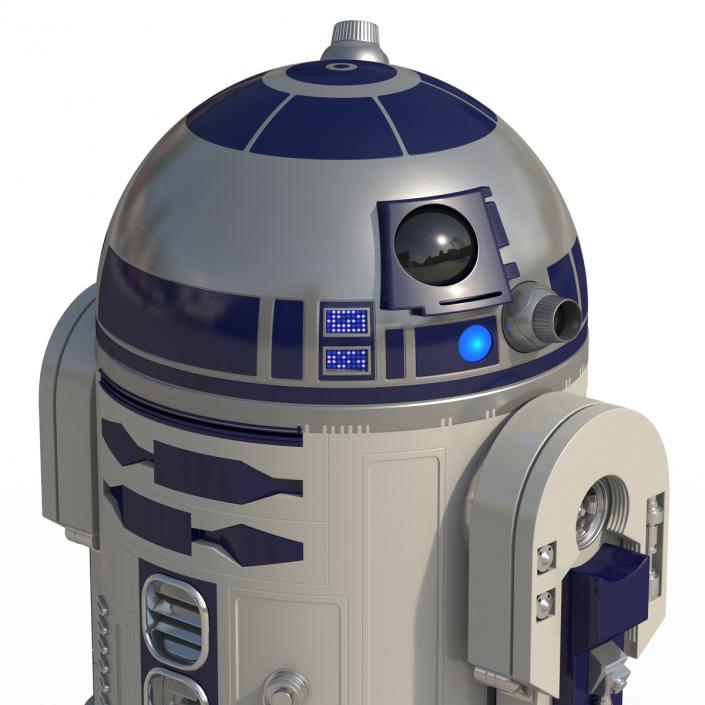 Star Wars Character R2 D2 Rigged 3D