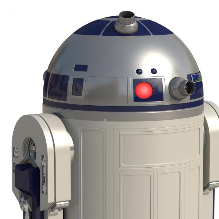 Star Wars Character R2 D2 Rigged 3D