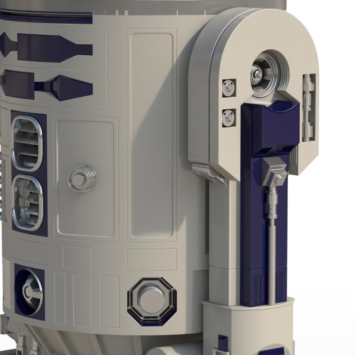 Star Wars Character R2 D2 Rigged 3D