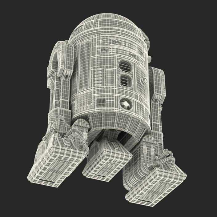 Star Wars Character R2 D2 Rigged 3D