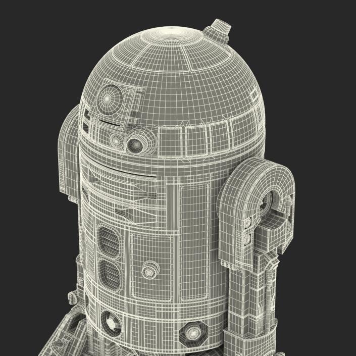 Star Wars Character R2 D2 Rigged 3D