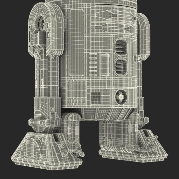 Star Wars Character R2 D2 Rigged 3D