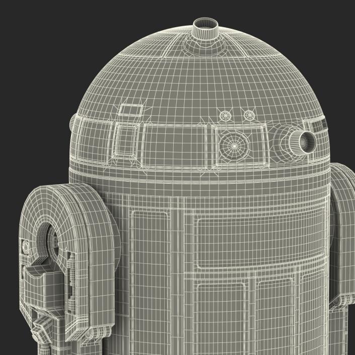 Star Wars Character R2 D2 Rigged 3D