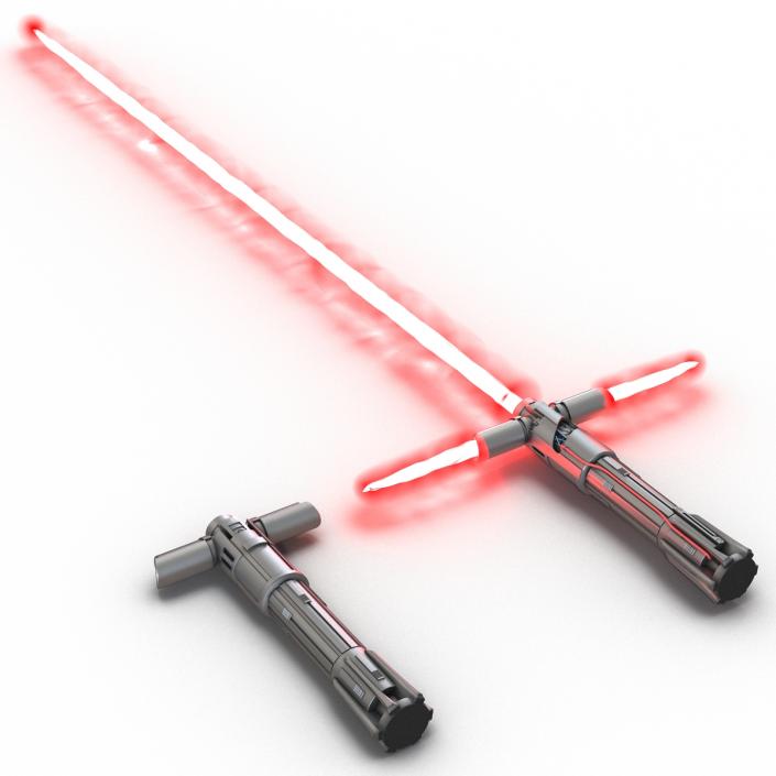 3D Kylo Ren Lightsaber 3D Models Set model