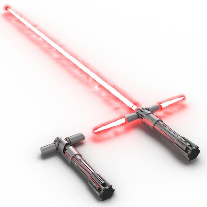 3D Kylo Ren Lightsaber 3D Models Set model