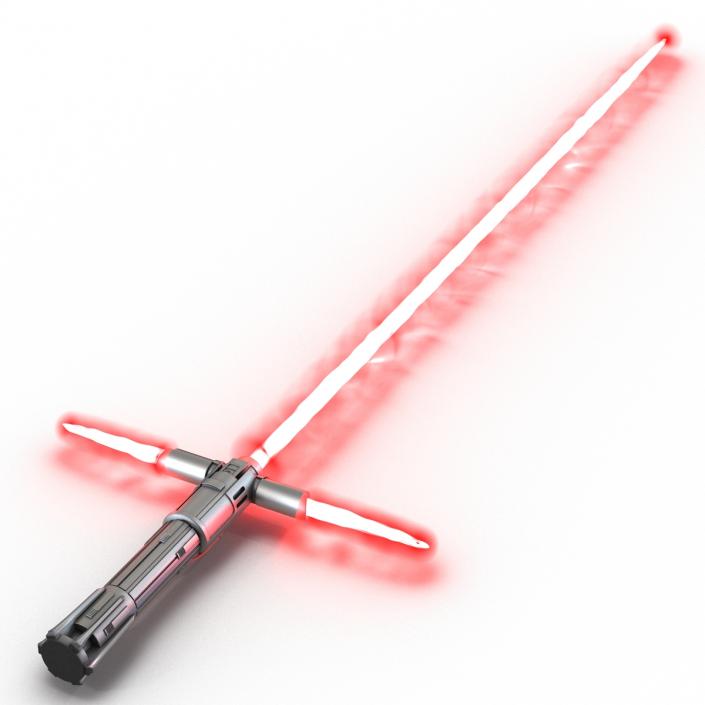 3D Kylo Ren Lightsaber 3D Models Set model