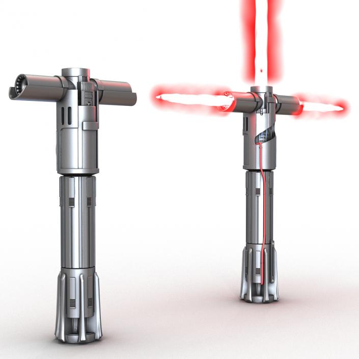 3D Kylo Ren Lightsaber 3D Models Set model