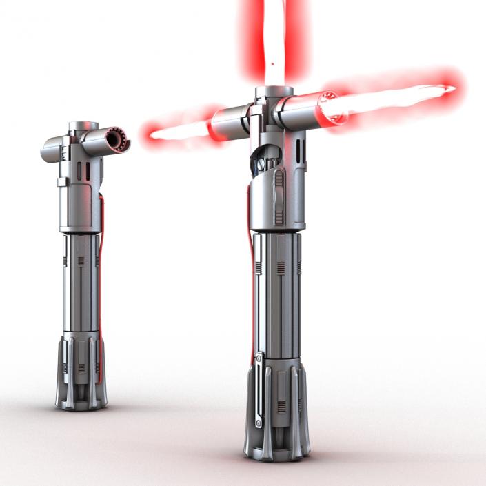 3D Kylo Ren Lightsaber 3D Models Set model