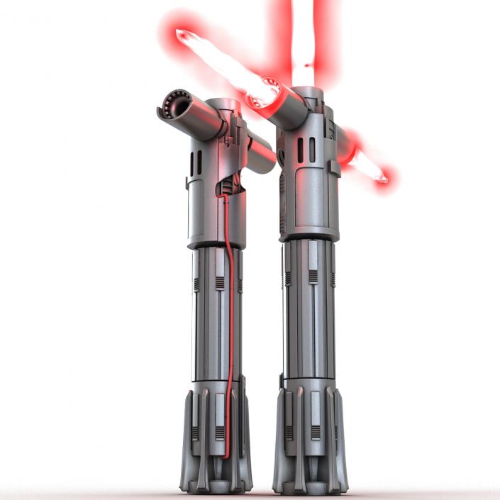 3D Kylo Ren Lightsaber 3D Models Set model