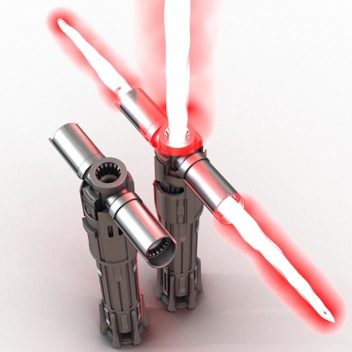 3D Kylo Ren Lightsaber 3D Models Set model