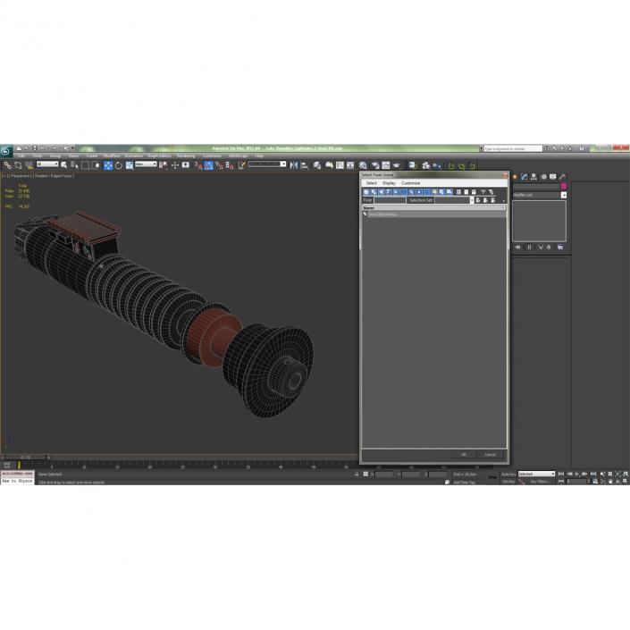 3D model Luke Skywalker Lightsaber Used