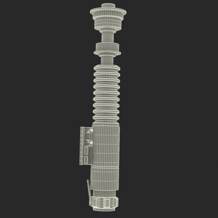 3D model Luke Skywalker Lightsaber Used