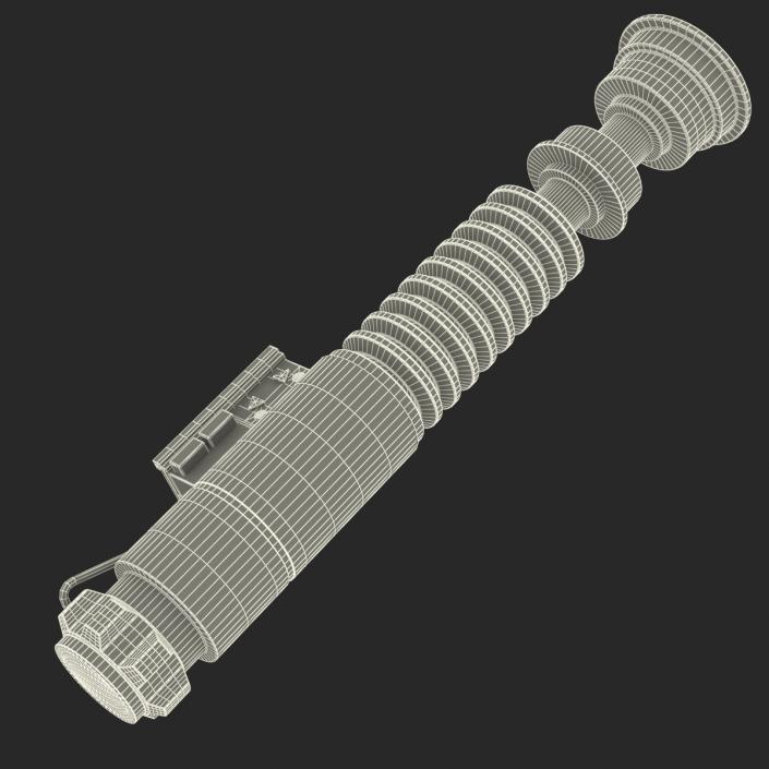 3D model Luke Skywalker Lightsaber Used