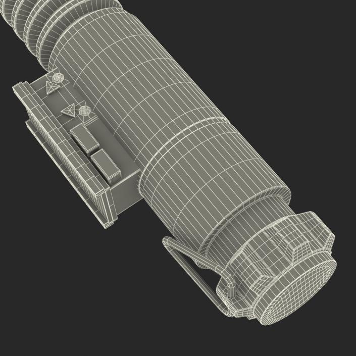 3D model Luke Skywalker Lightsaber Used