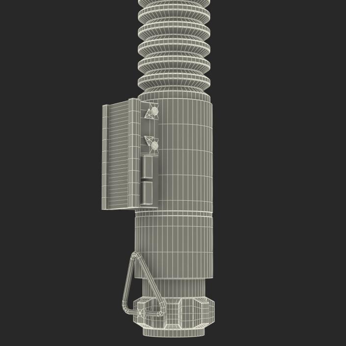 3D model Luke Skywalker Lightsaber Used