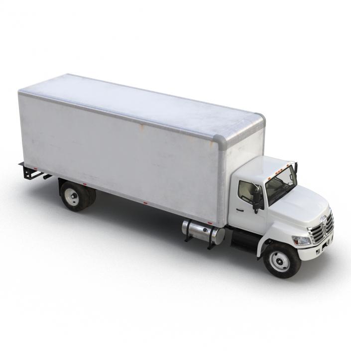 3D model Box Truck Simple Interior