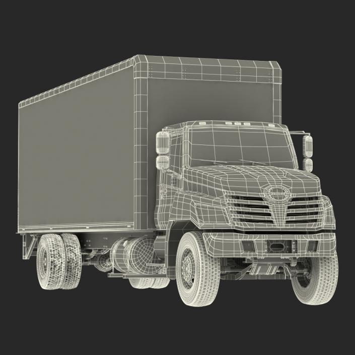 3D model Box Truck Simple Interior