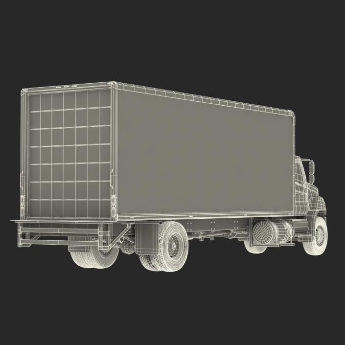 3D model Box Truck Simple Interior