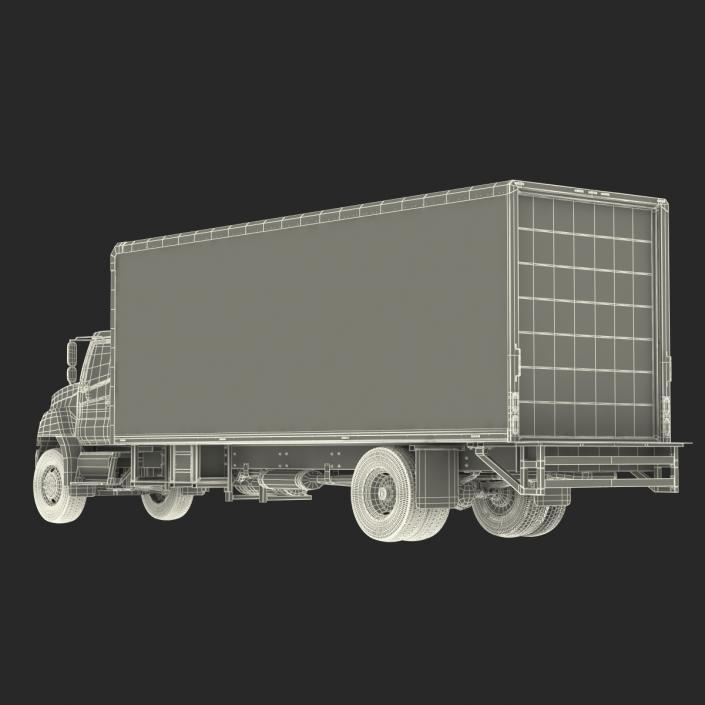 3D model Box Truck Simple Interior