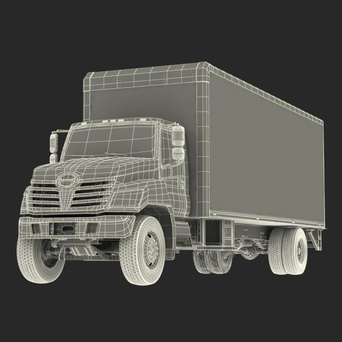 3D model Box Truck Simple Interior