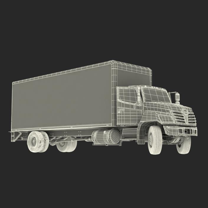 3D model Box Truck Simple Interior