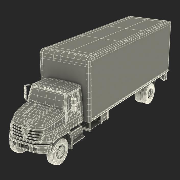 3D model Box Truck Simple Interior