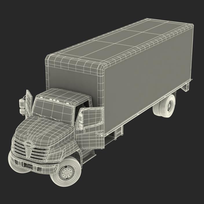 3D model Box Truck Simple Interior