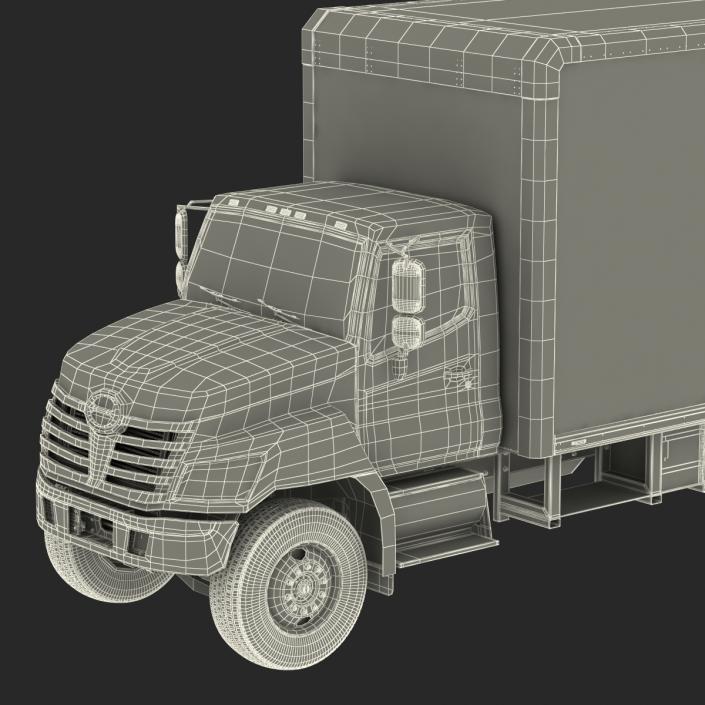 3D model Box Truck Simple Interior