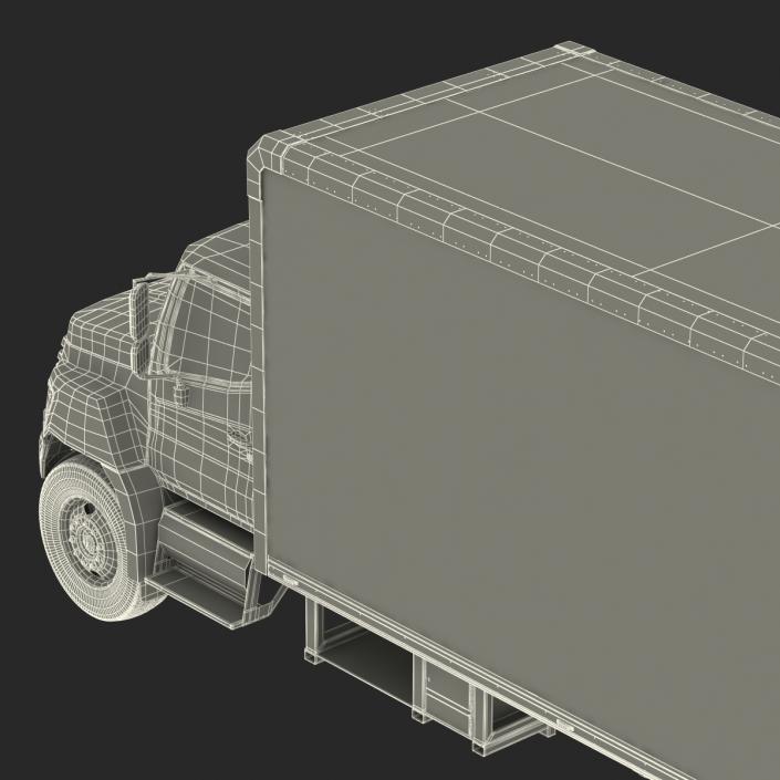 3D model Box Truck Simple Interior