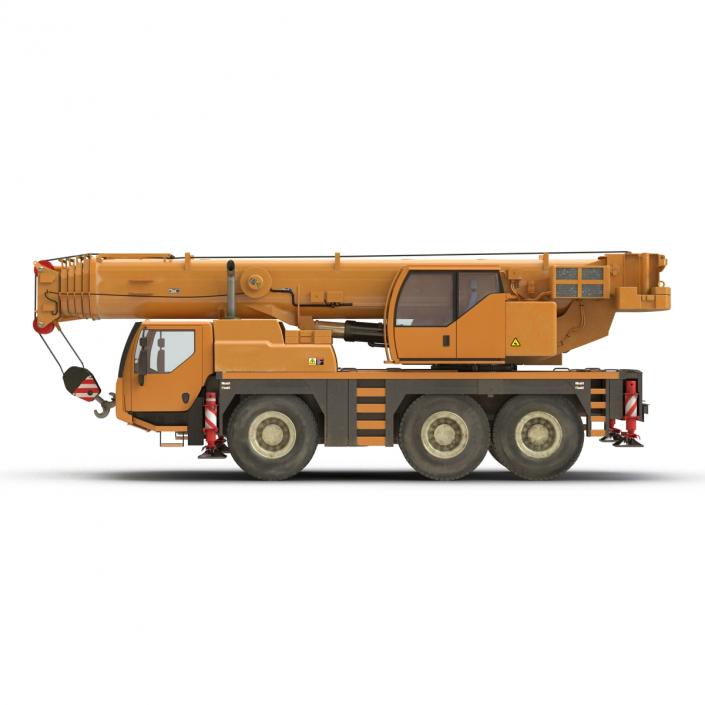 Compact Mobile Crane Rigged 2 3D model